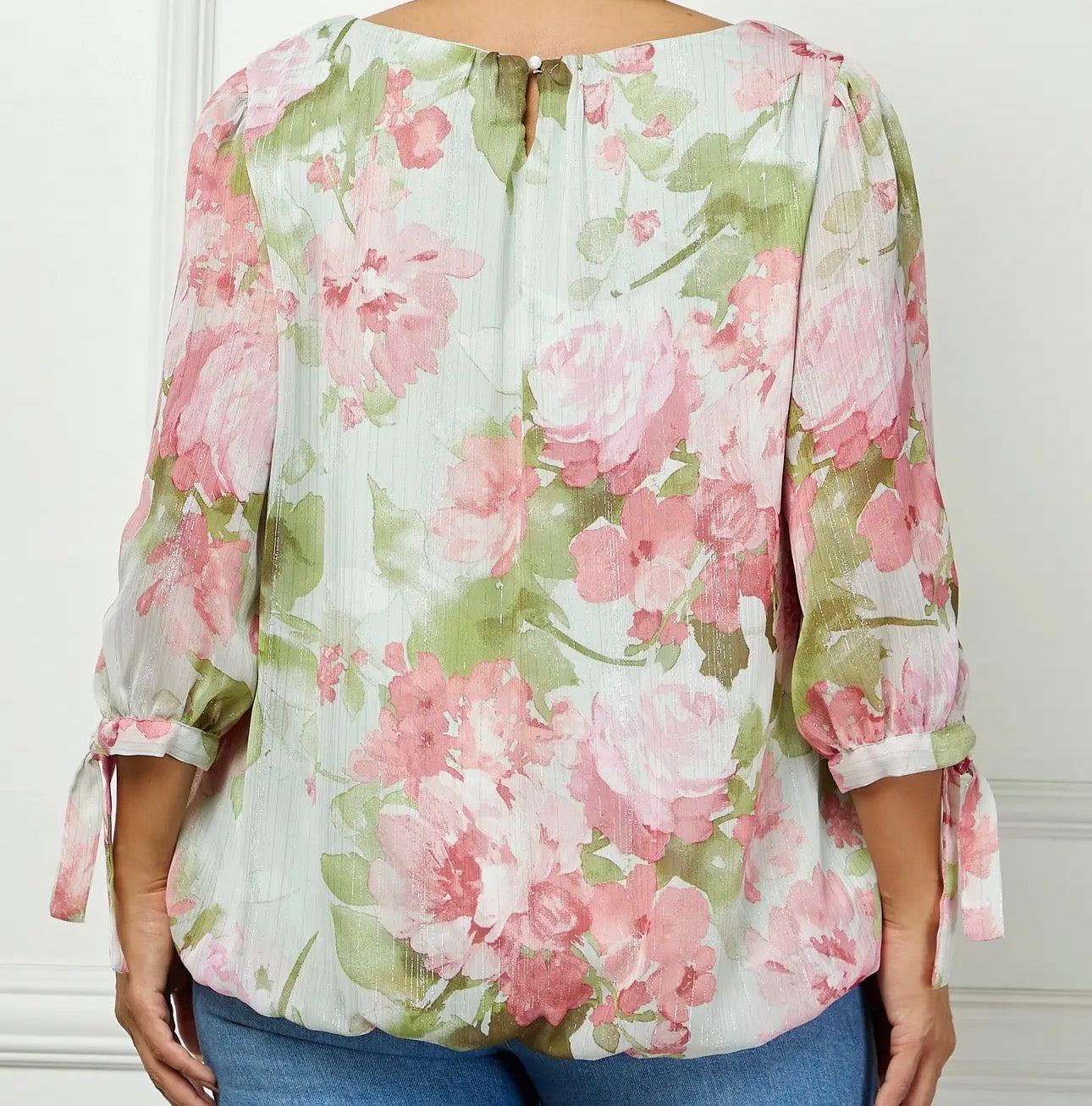CURVY BRETTA FLORAL BLOUSE