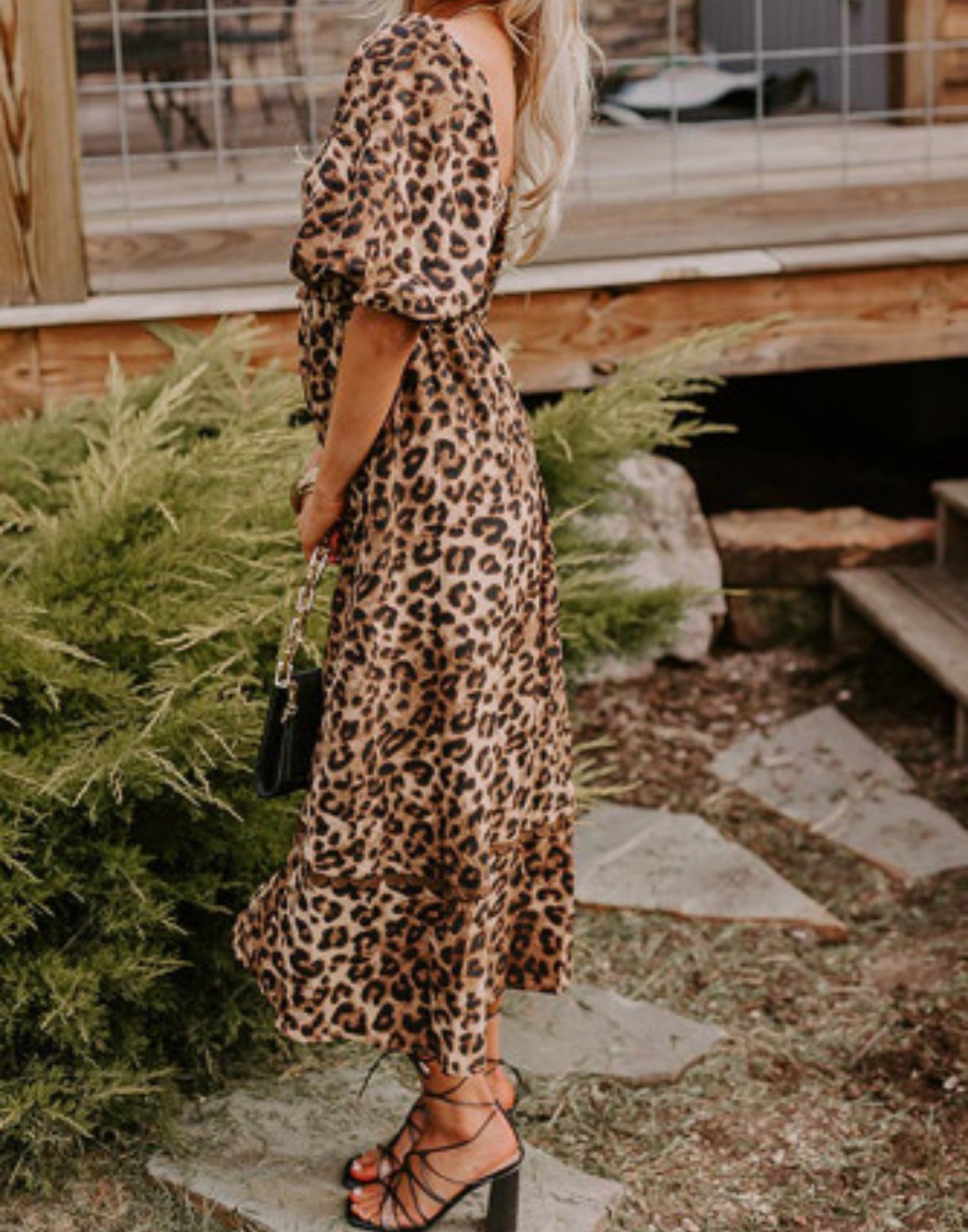 SPOTTED YOU MIDI DRESS