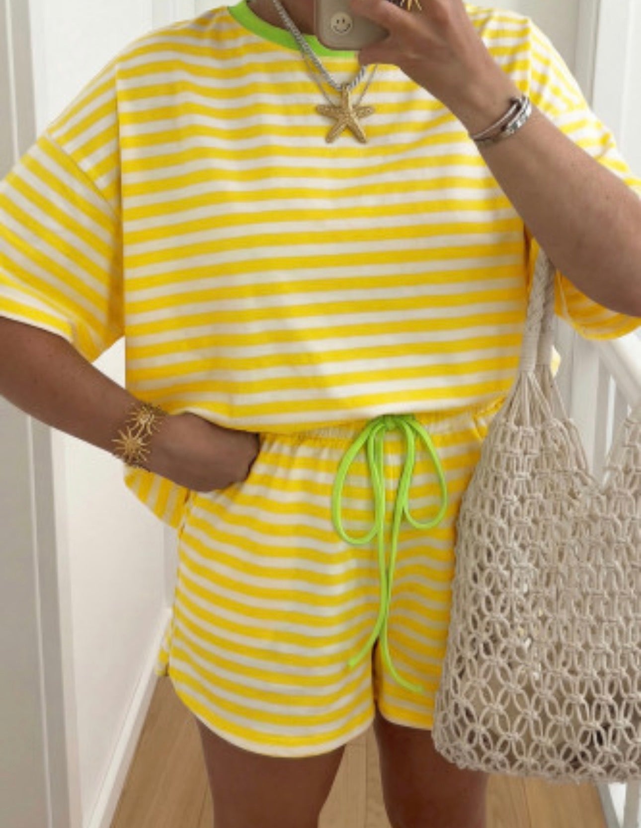 KANYON STRIPED SHORT SET