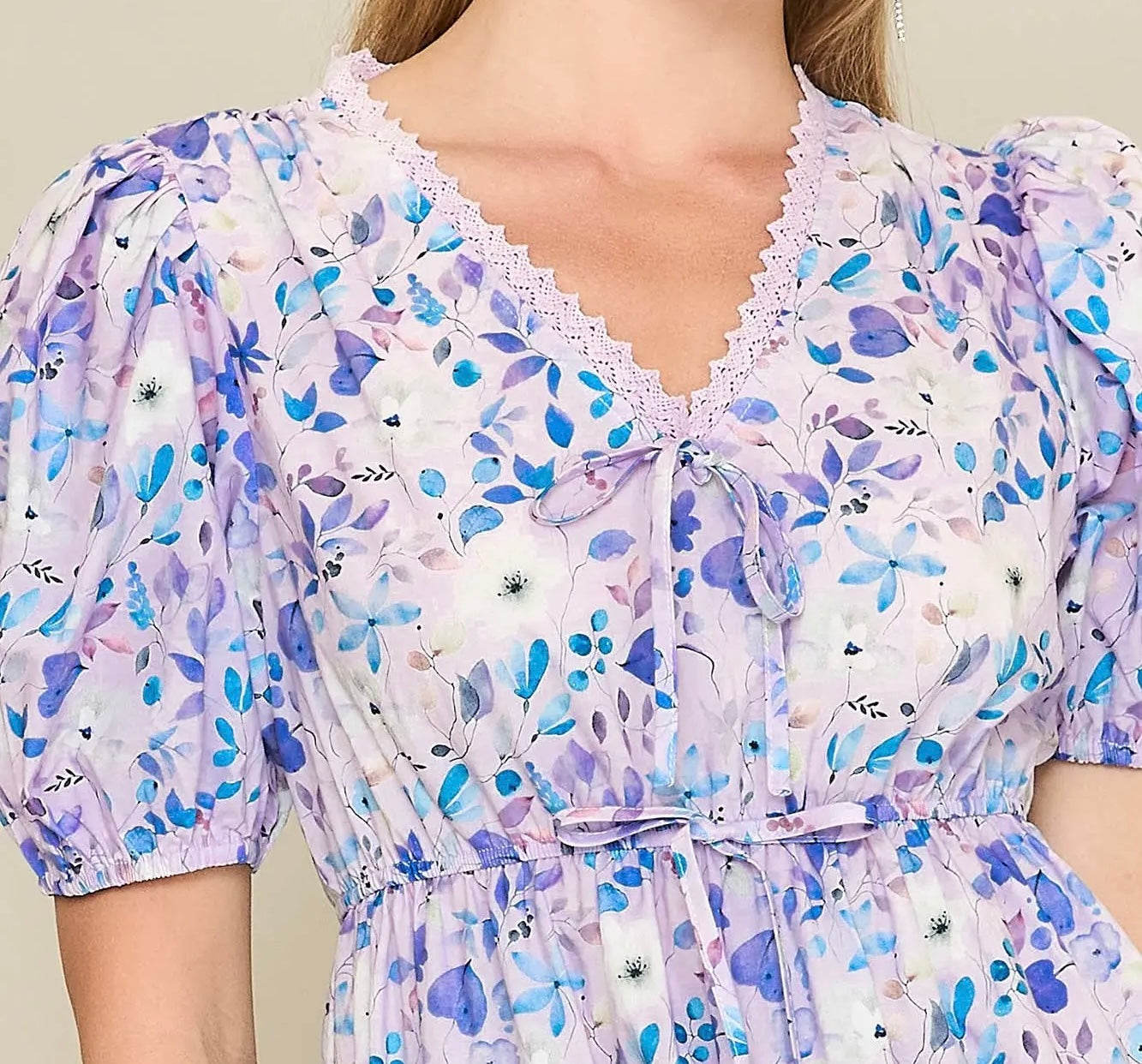 EVERY STEP FLORAL MIDI DRESS