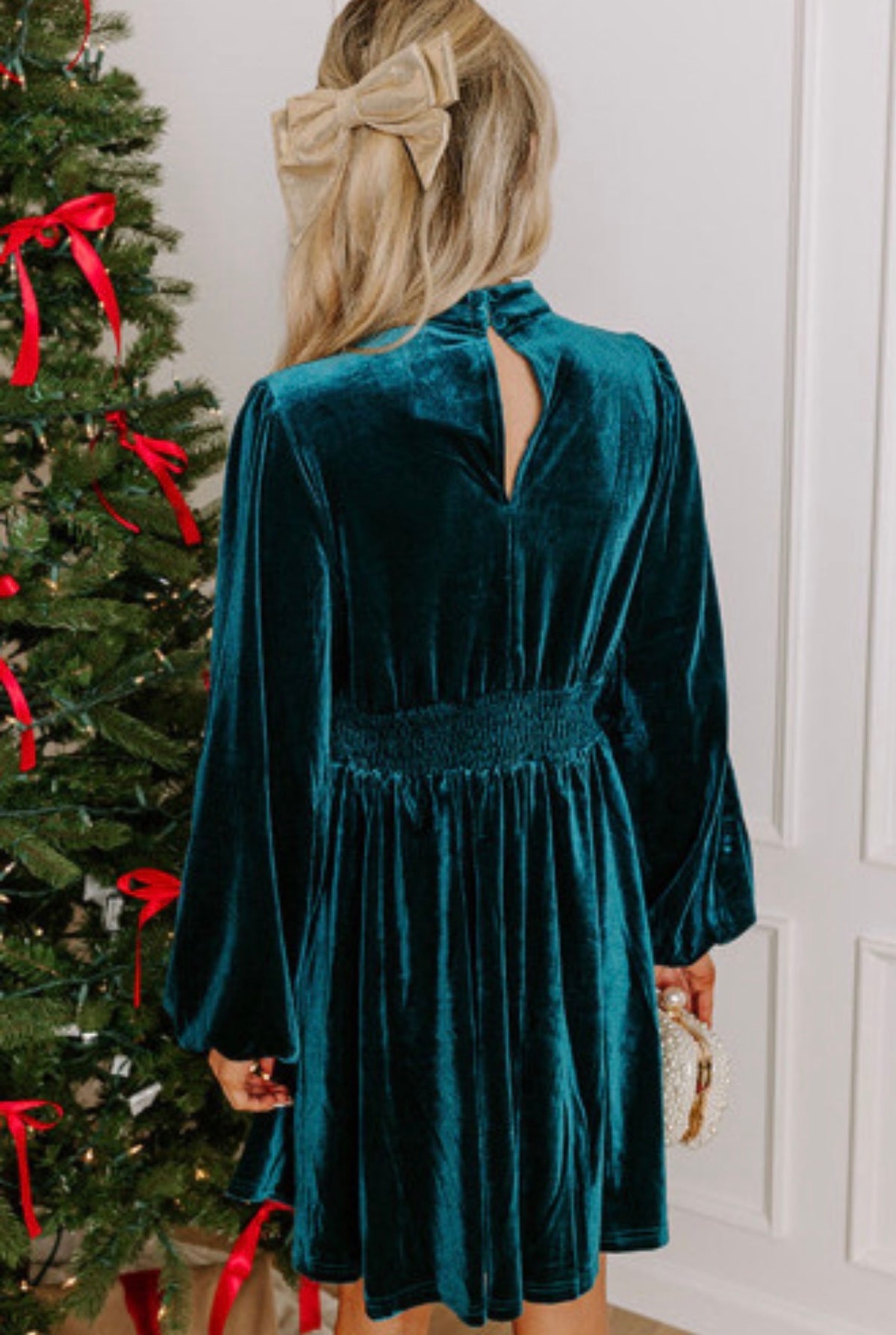 VELVET CRUSH MINI DRESS