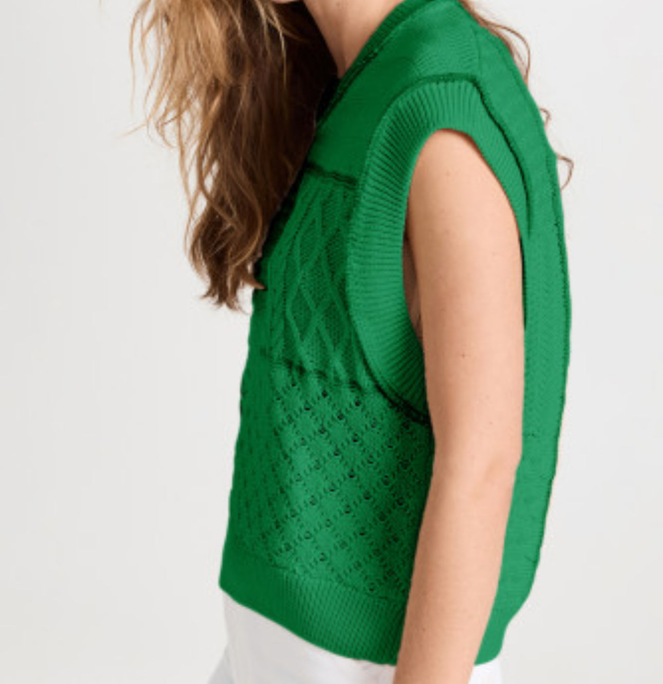 LACEY GREEN SWEATER VEST