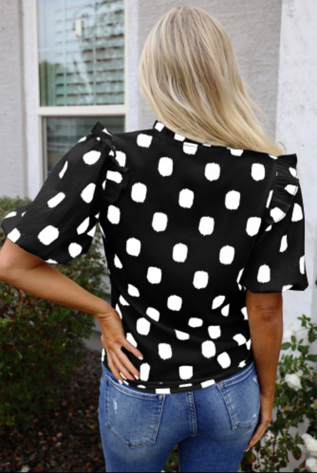 SEEING SPOTS BLOUSE