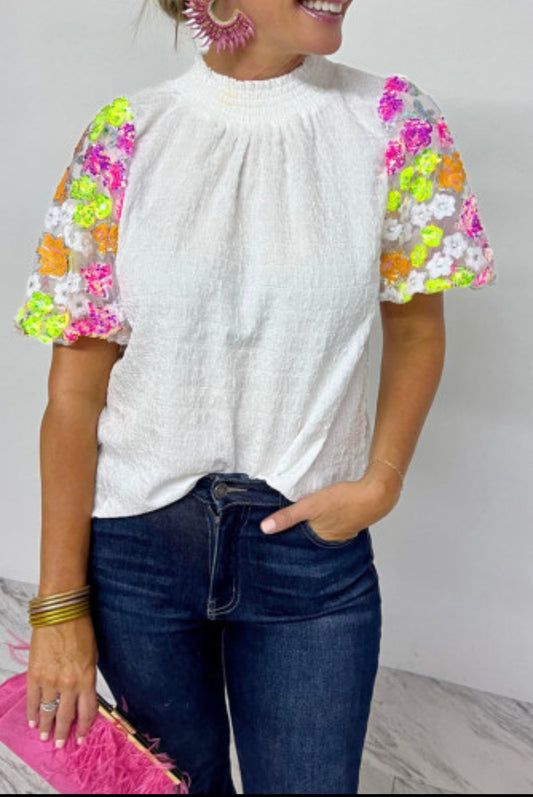 JUMP INTO SUMMER BLOUSE