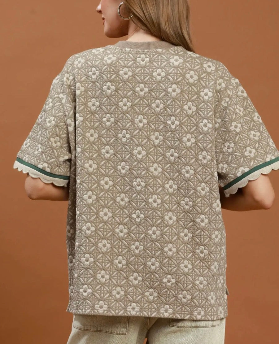 JASPER JACQUARD TOP