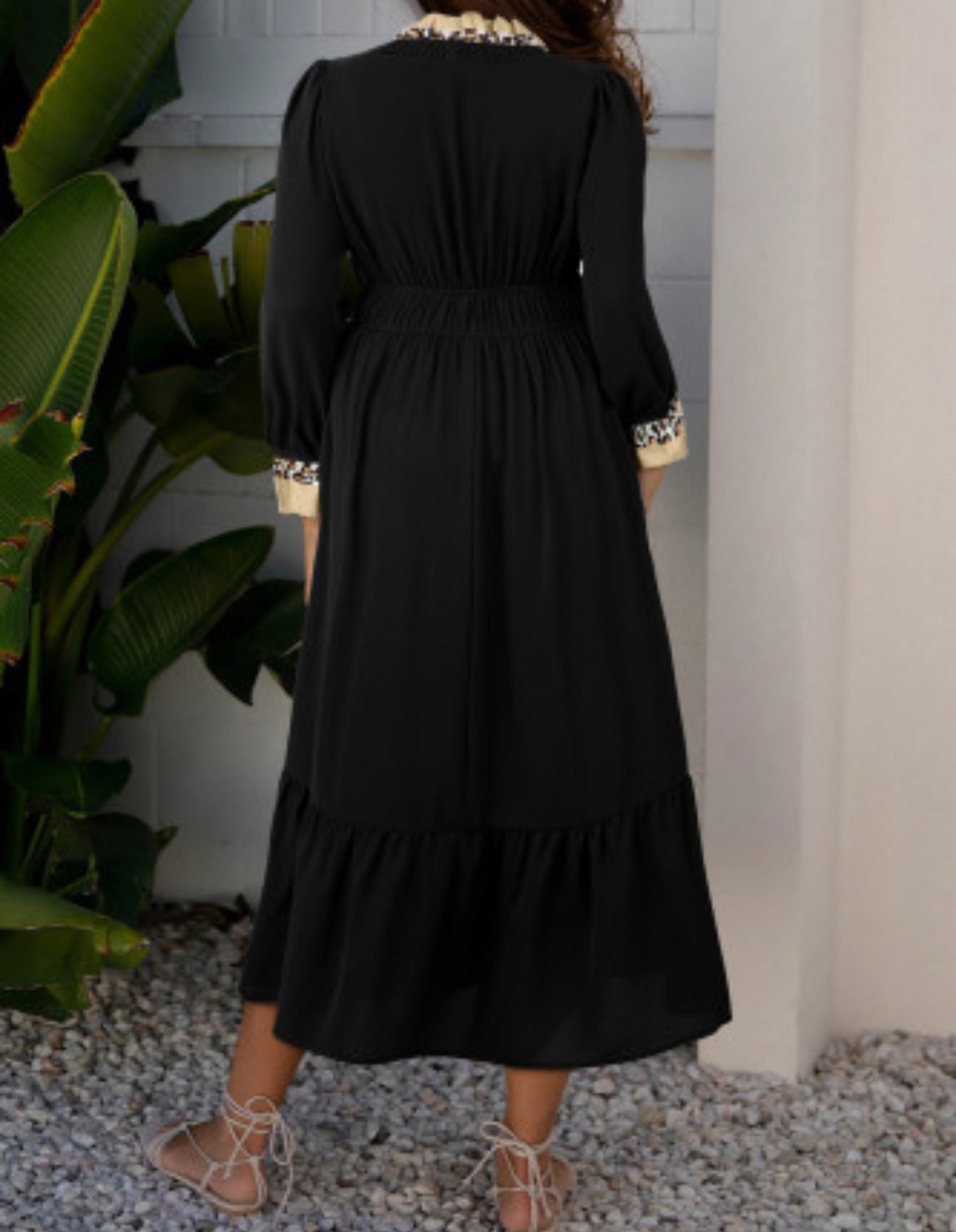 HEIDI LEOPARD MIDI DRESS