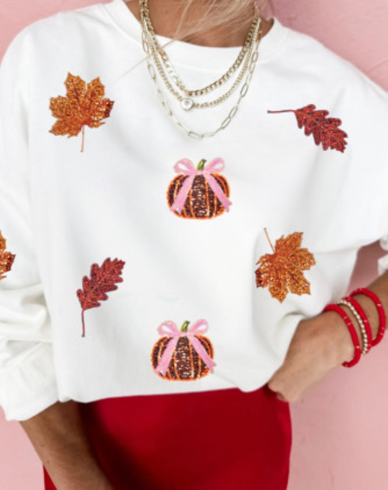 FALL LEAF PUMPKIN SWEATSHIRT