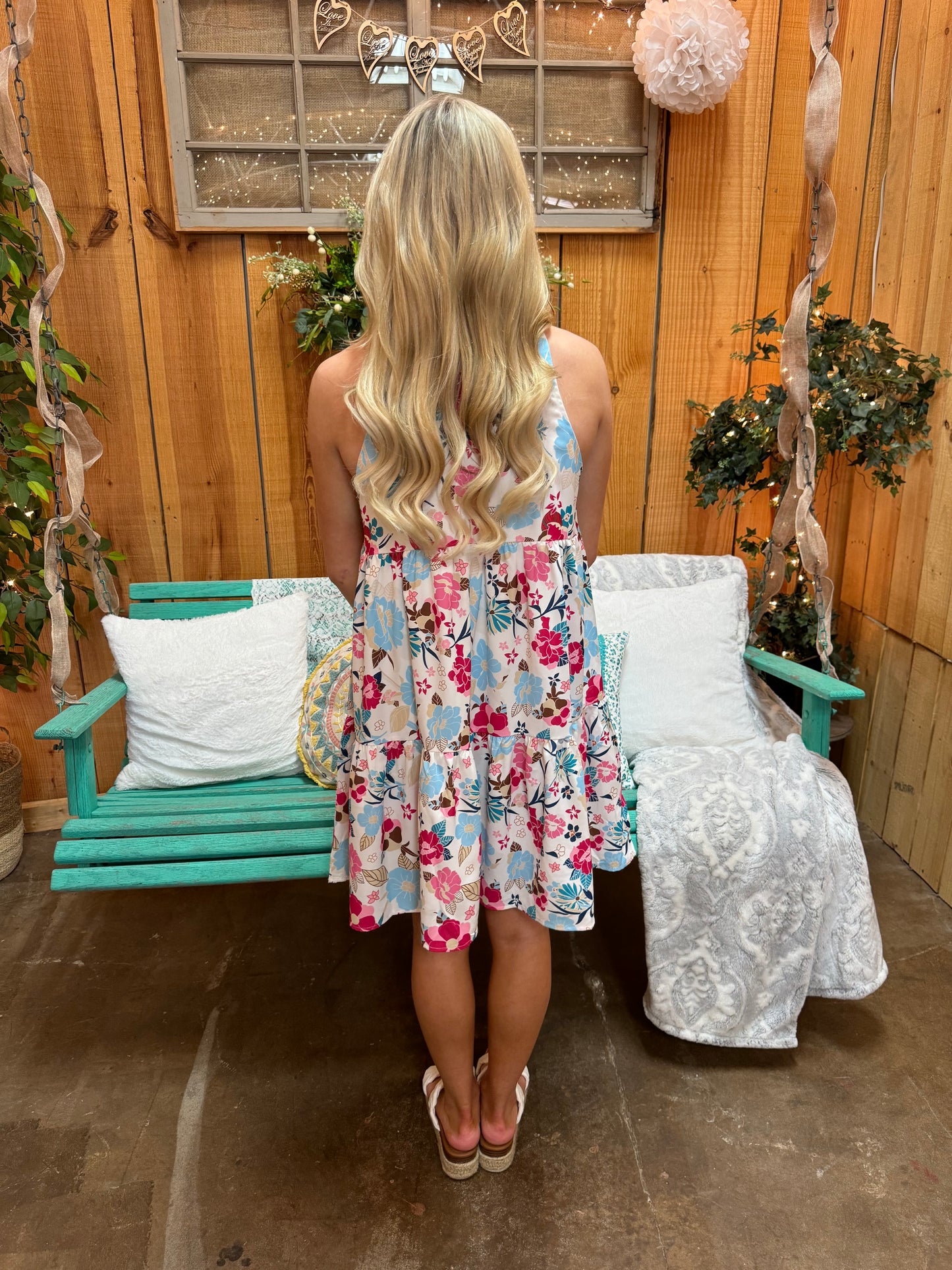 ALMOST ON TIME FLORAL DRESS