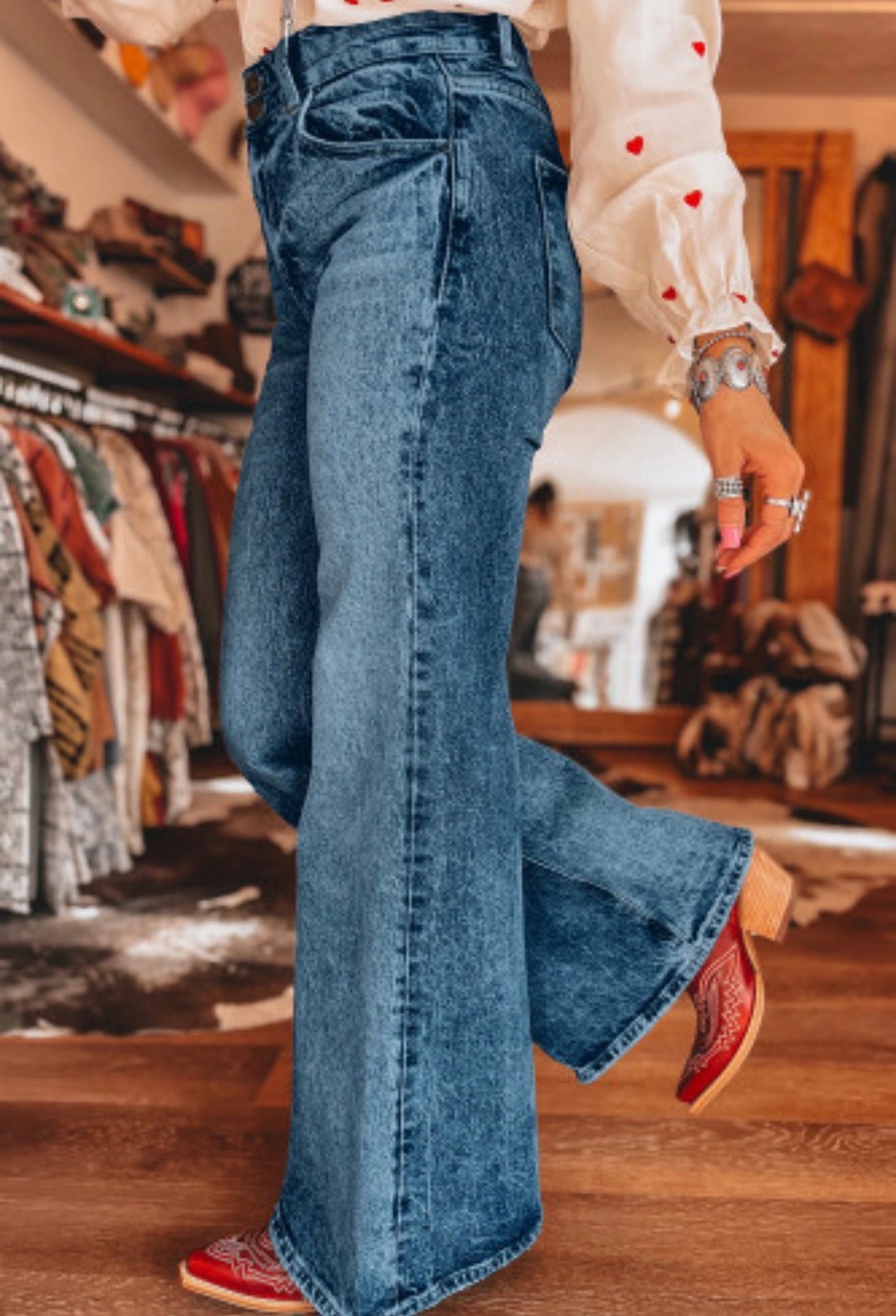 SAIL BLUE FLARE JEANS