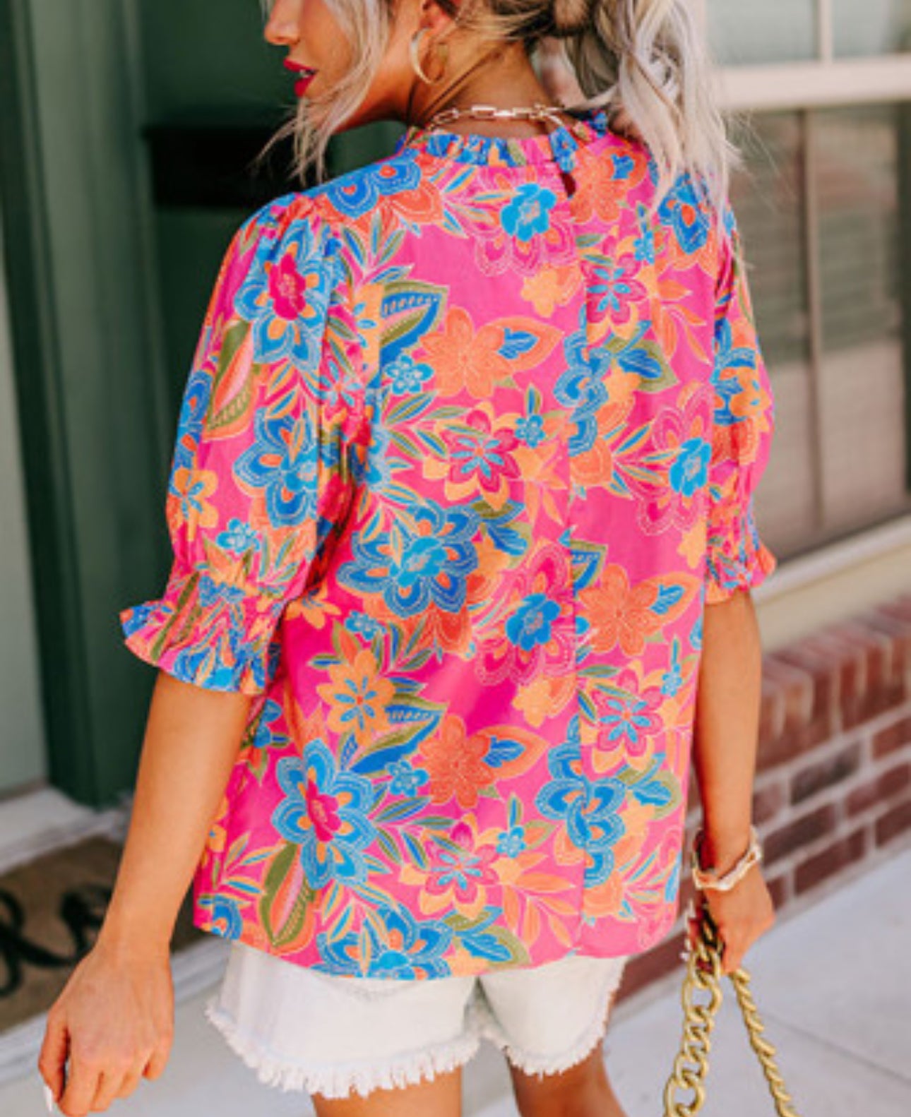 CURVY BLOOM IN STYLE BLOUSE