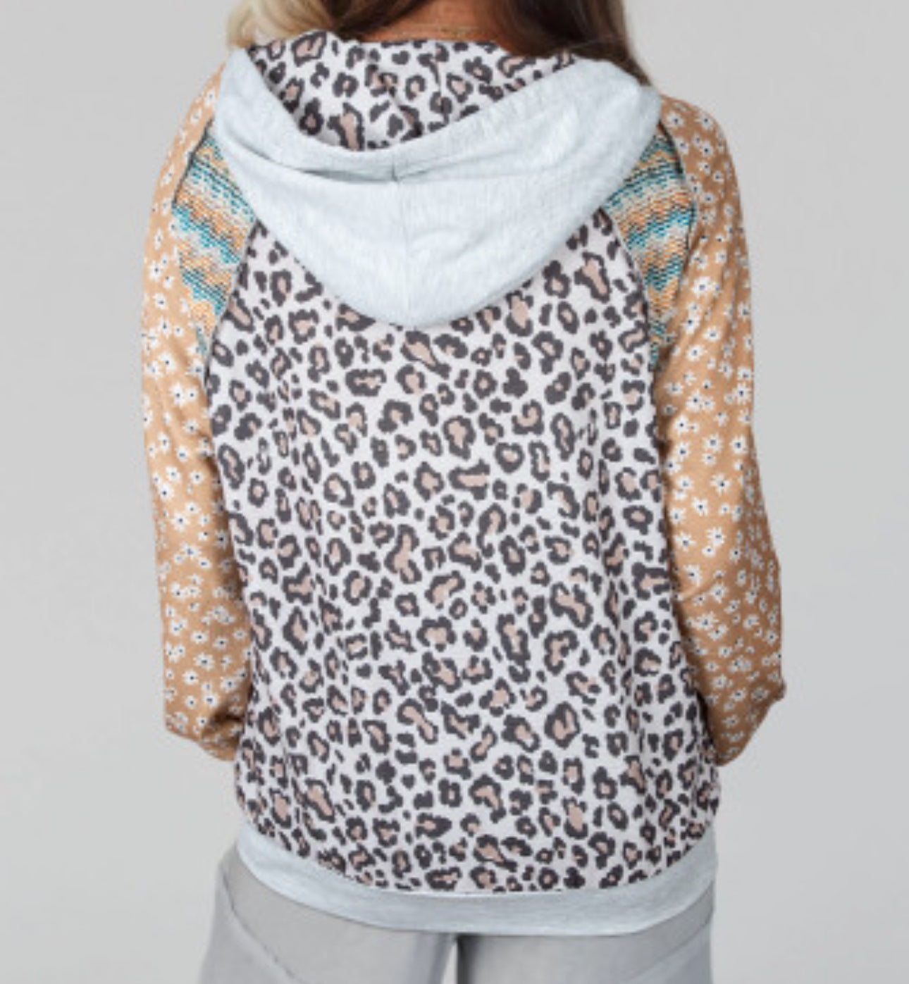 WOODLAND FALL LEOPARD HOODIE