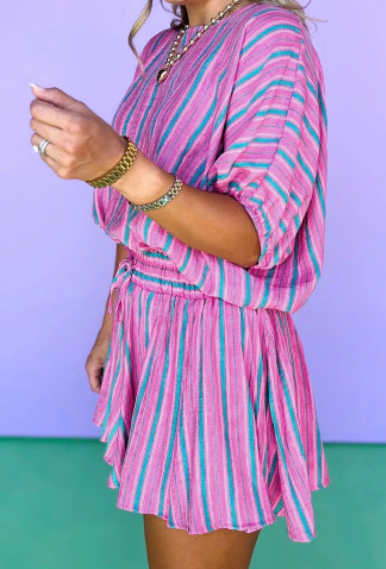COTTON CANDY SHORT SET