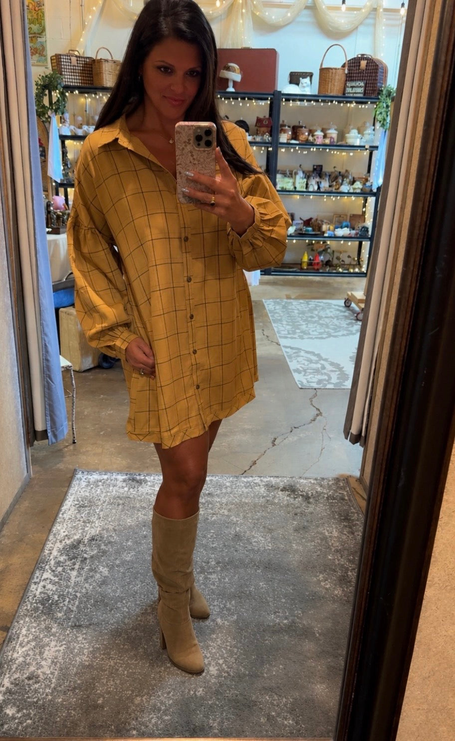 GARRETT PLAID MINI DRESS/TOP