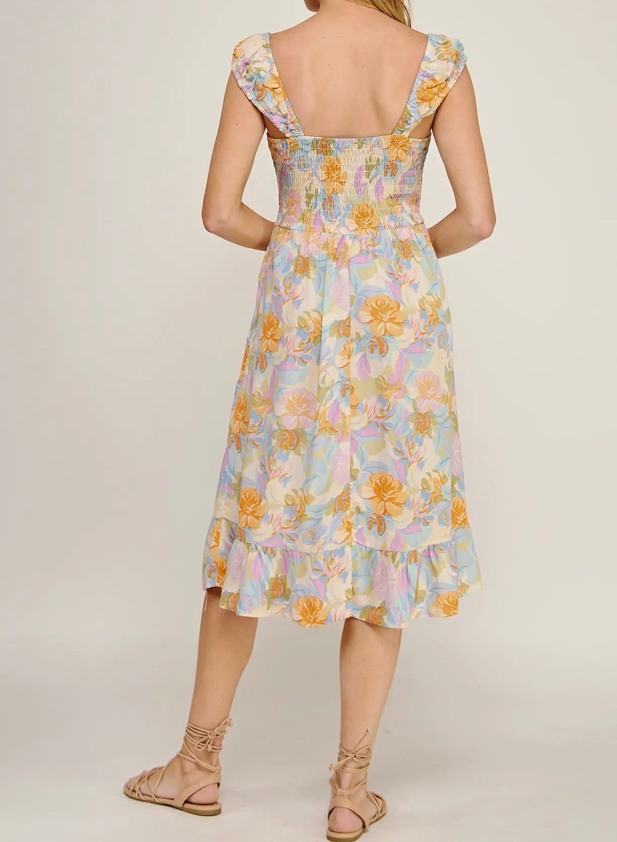 SADIE BETH FLORAL MINI DRESS