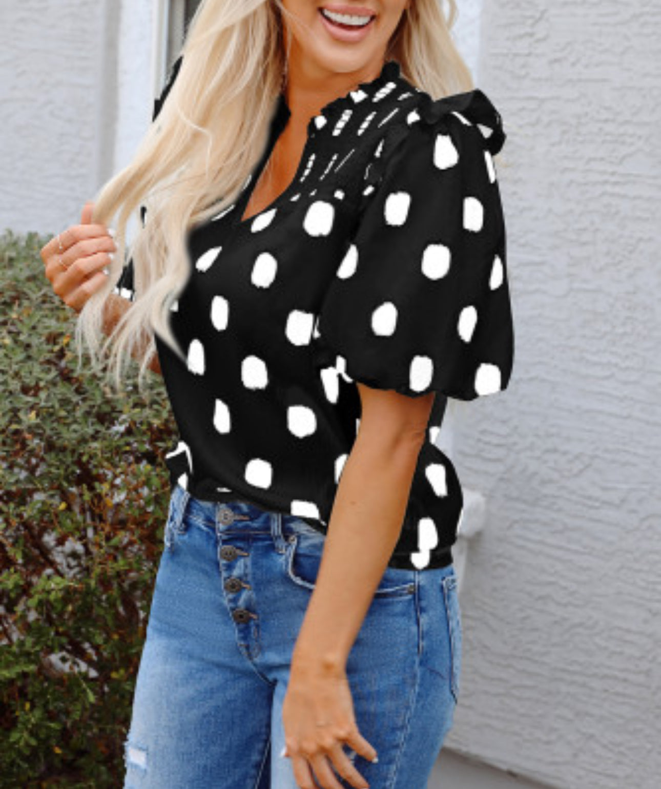 SEEING SPOTS BLOUSE