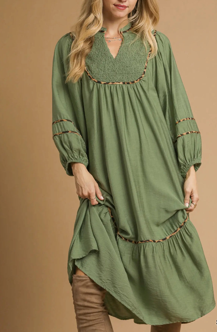 SHELLIE SAGE MAXI DRESS