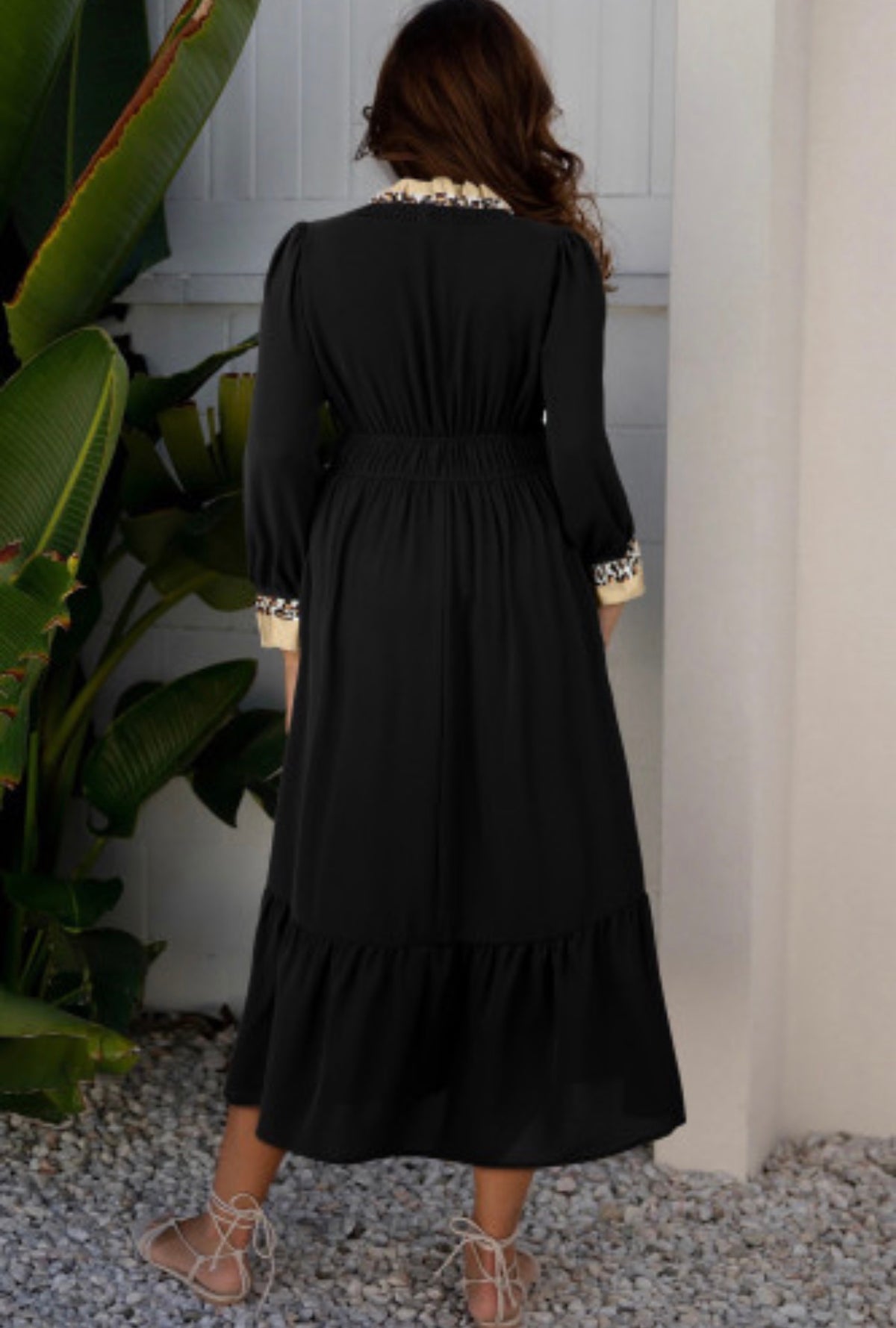 SOPHIA BLACK MAXI DRESS