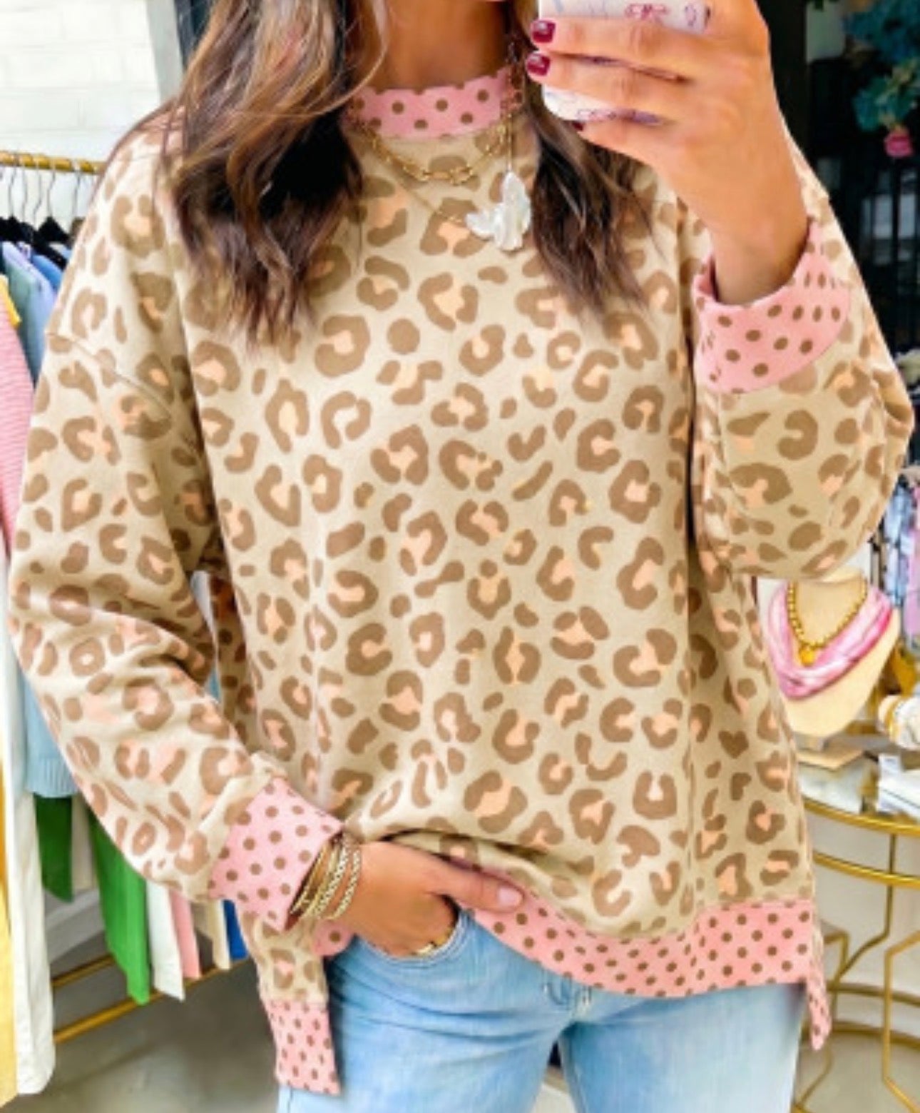ANDRAL LEOPARD PRINT TOP