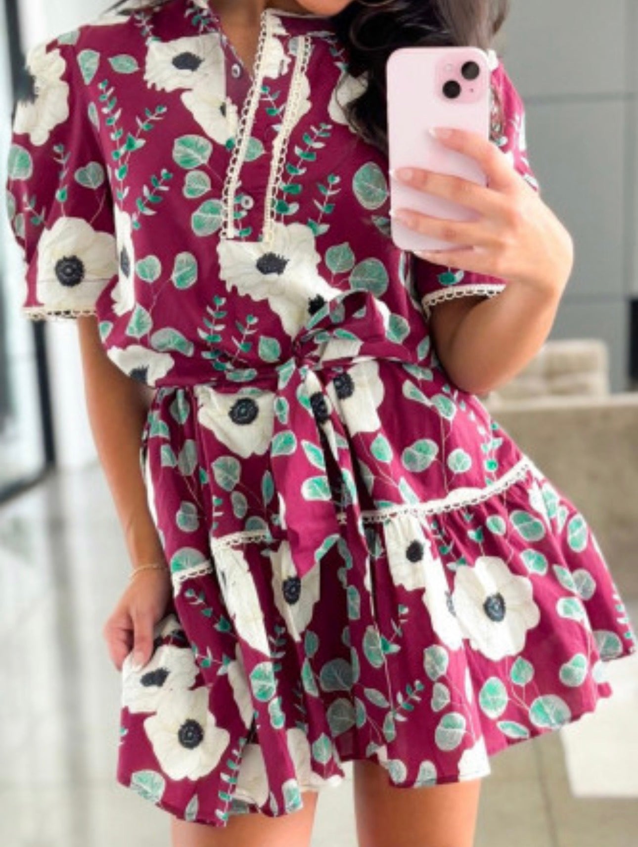 REECE FLOWER MINI DRESS