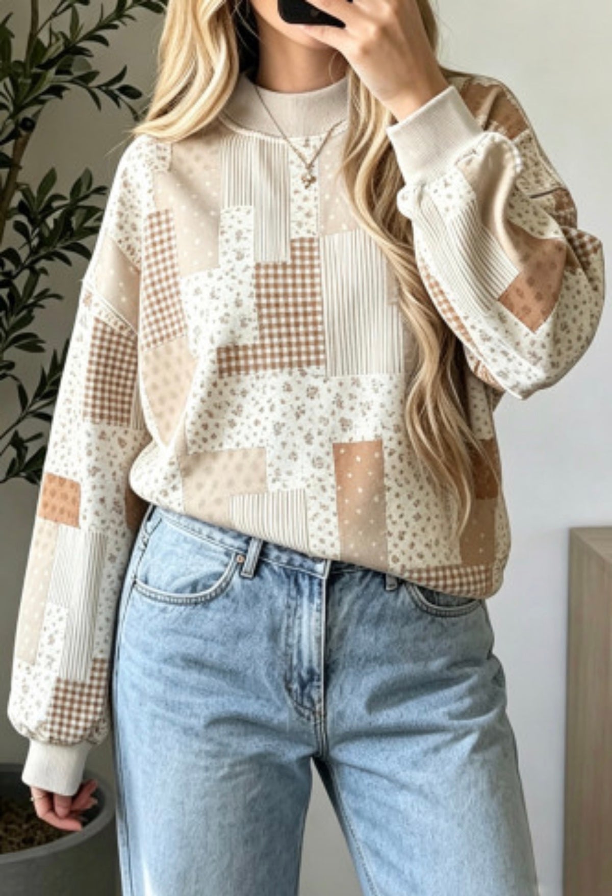 PATCHWORK SWEATSHIRT