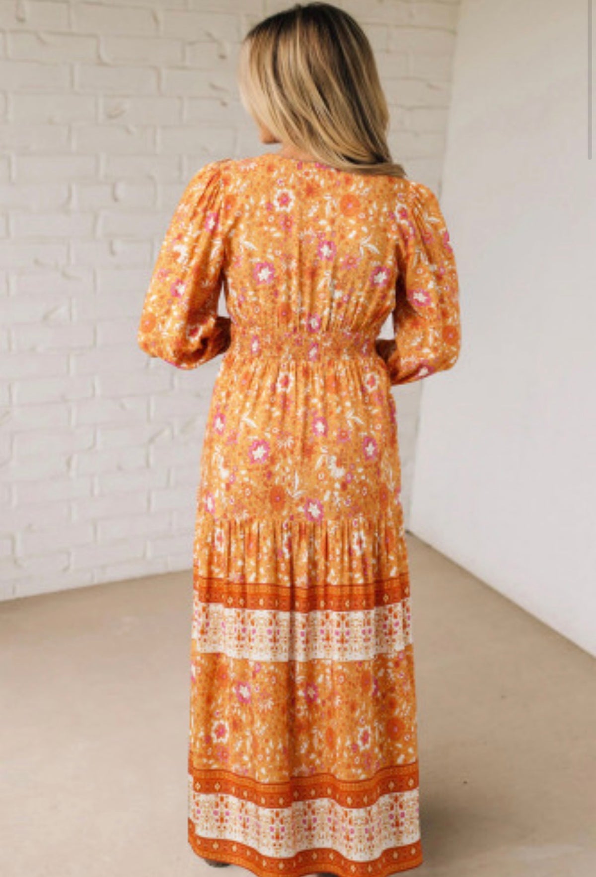 SWEET SPOT ORANGE MAXI DRESS