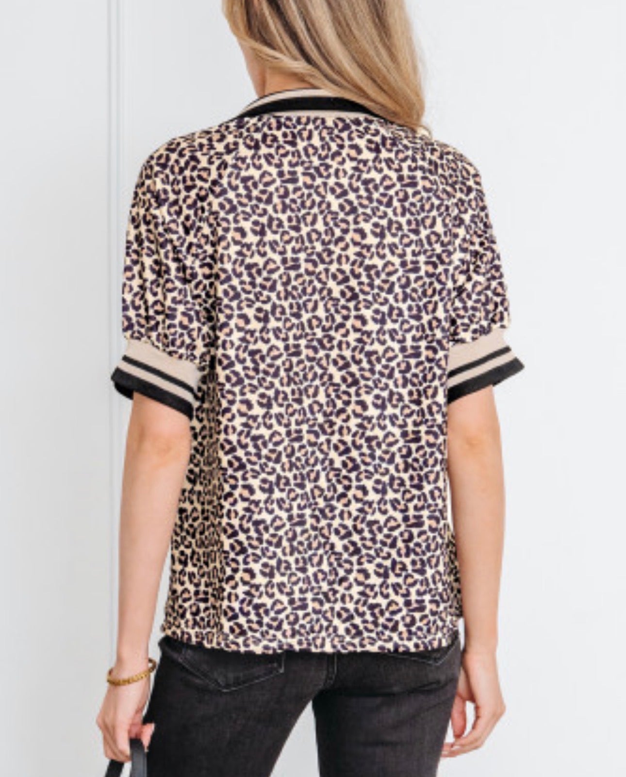 LETTIE LEOPARD TOP