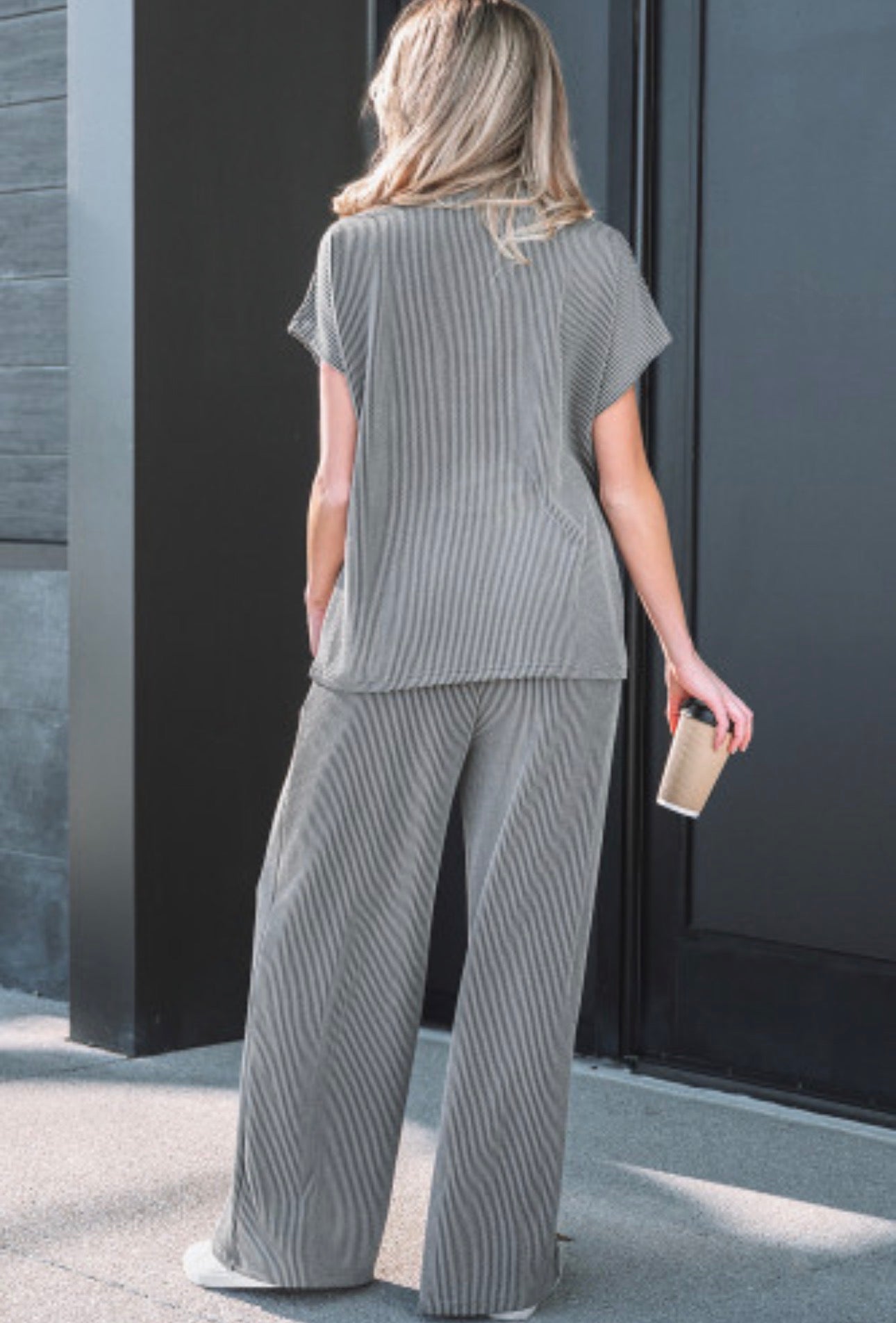BECKHAM GREY PANT SET