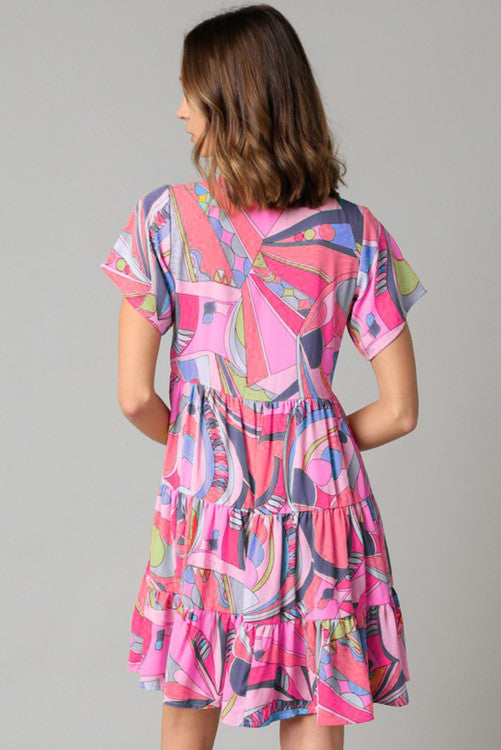 REMOVING ALL OBSTACLES GEOMETRIC DRESS