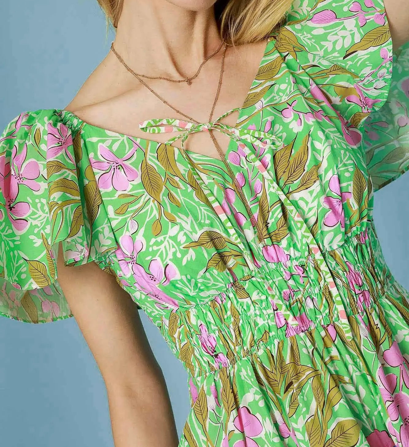 ALIYAH FLORAL MIDI DRESS