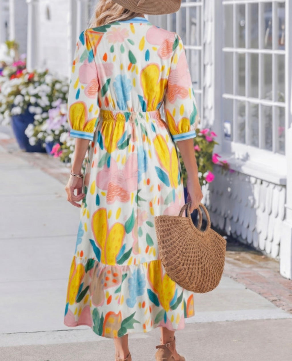 THINK ARTSY MIDI DRESS