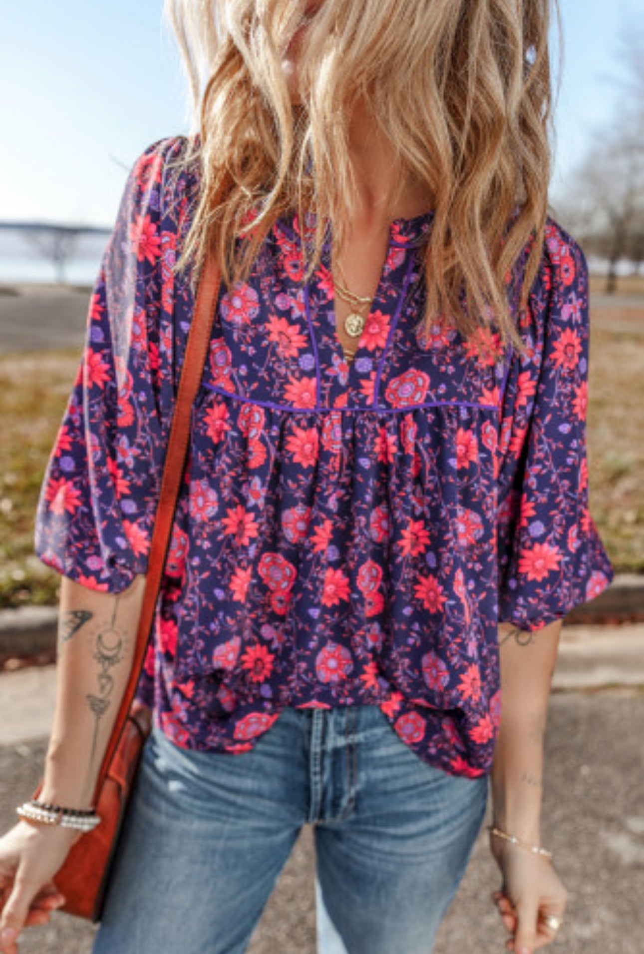 DELILAH FLORAL BLOUSE