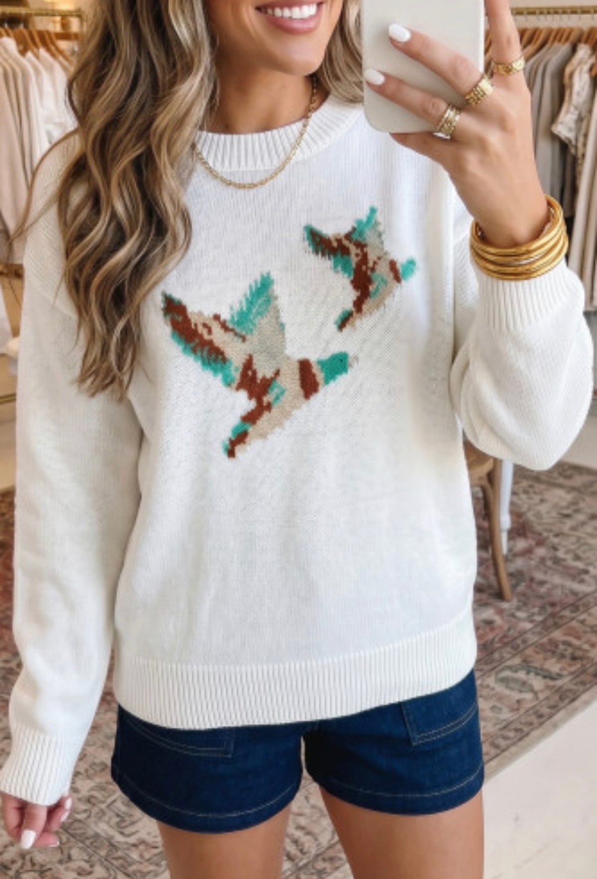 WILD MALLARD DUCK SWEATER
