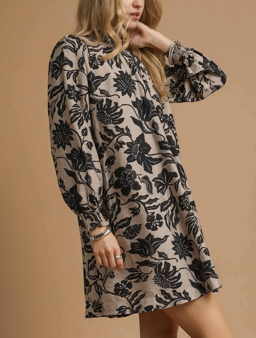 GILLI FLORAL MINI DRESS