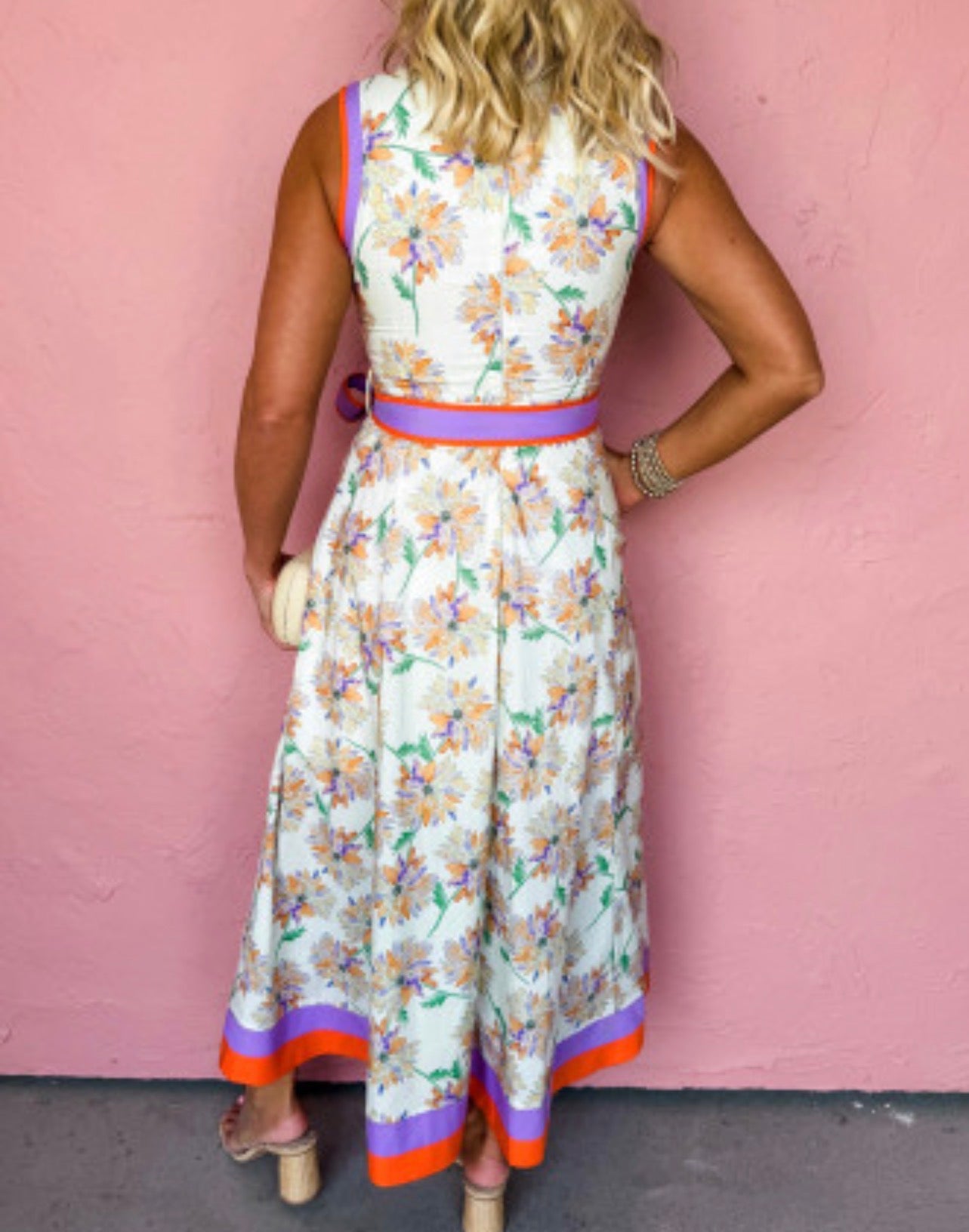 FOREVER FLORAL MIDI DRESS