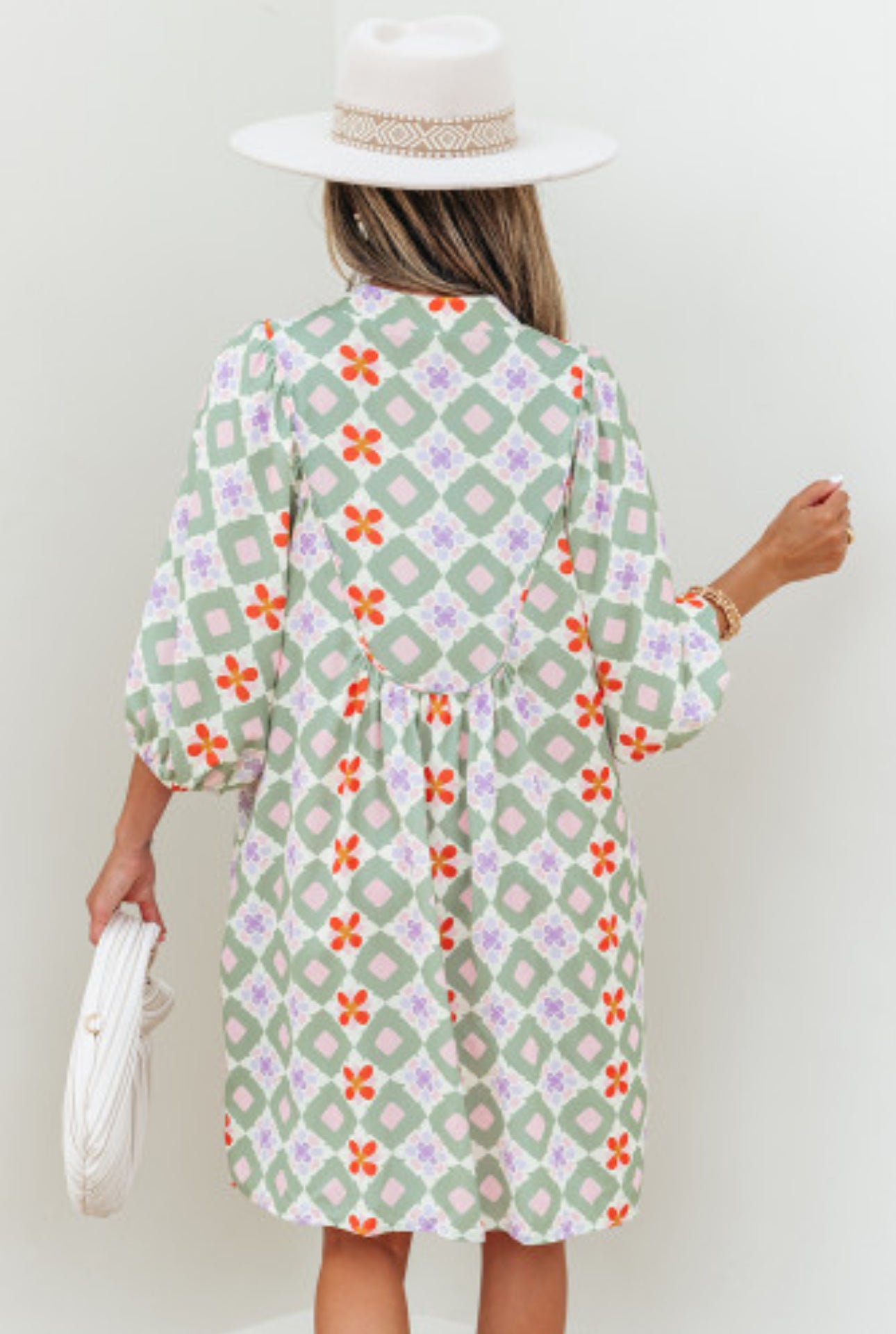 NEW SETTINGS GEOMETRIC MINI DRESS