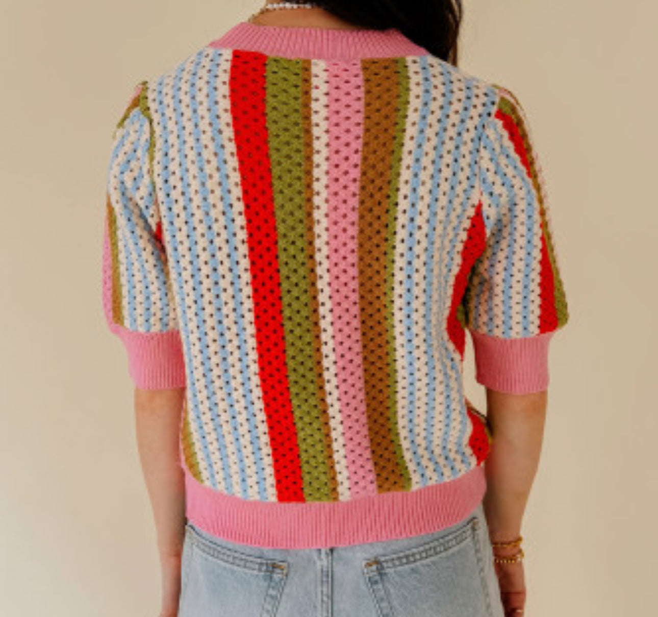 VIVIENNE COLORBLOCK SWEATER