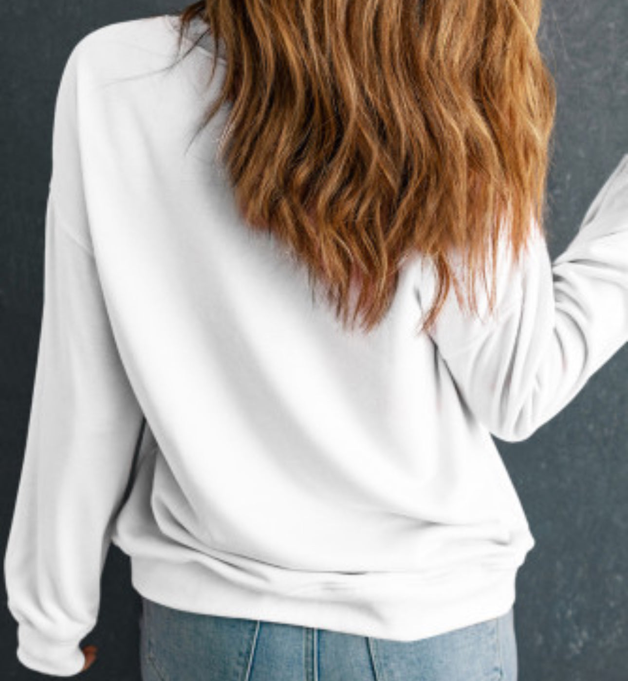 PUMPKIN SEQUIN PATCH SWEATSHIRT