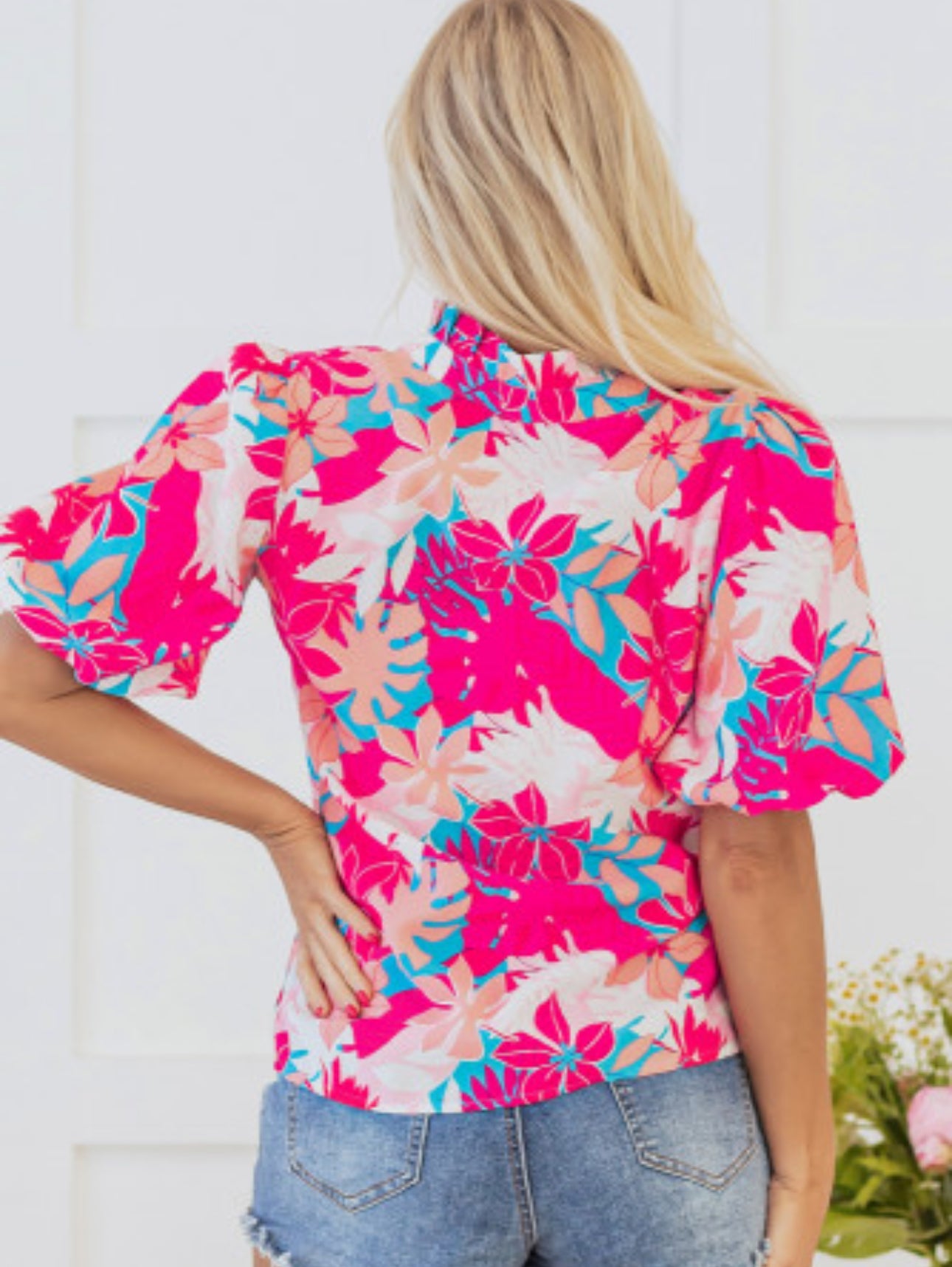 SUMMER SOLSTICE FLORAL BLOUSE