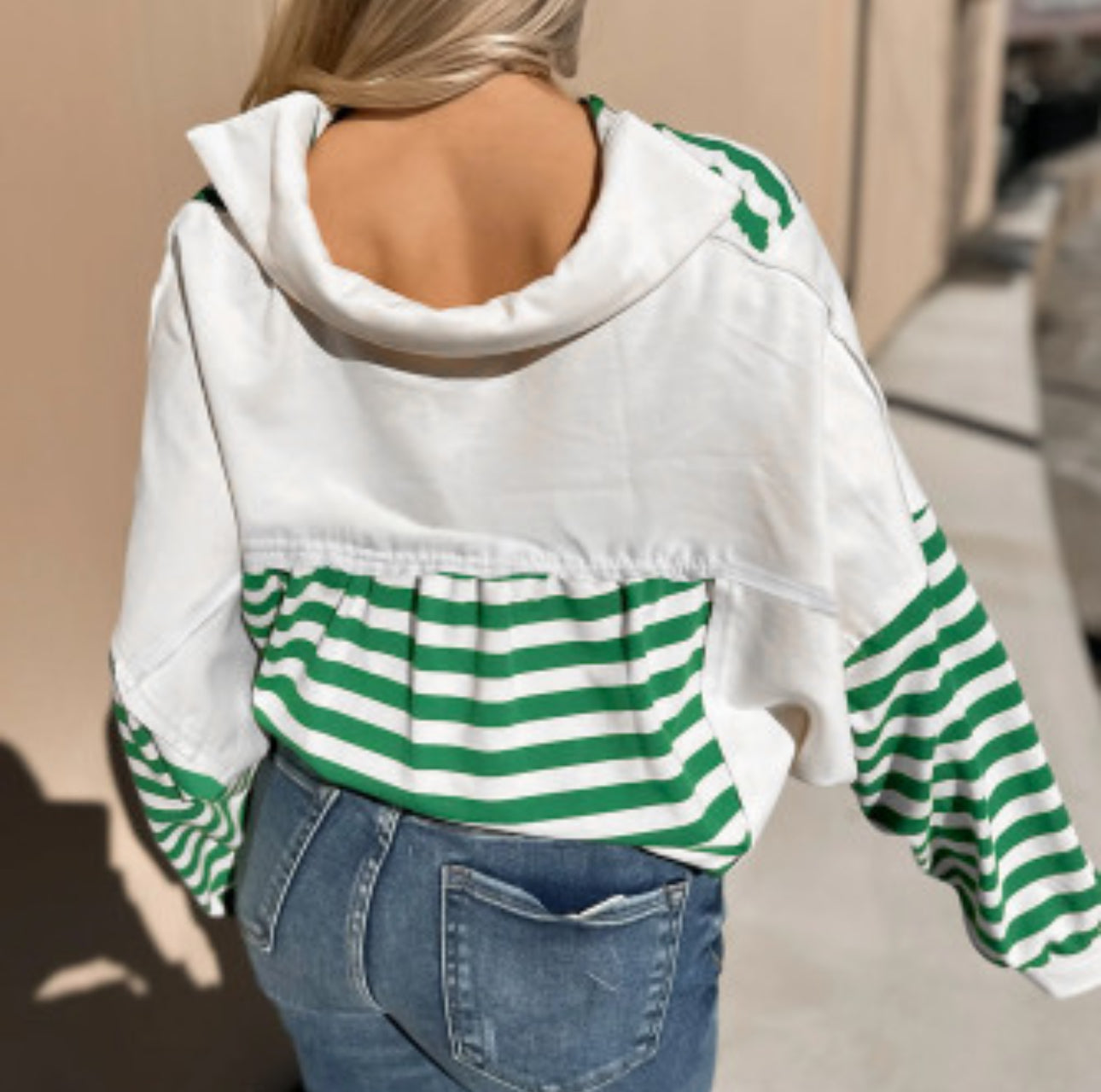 SPEARMINT STRIPE TOP