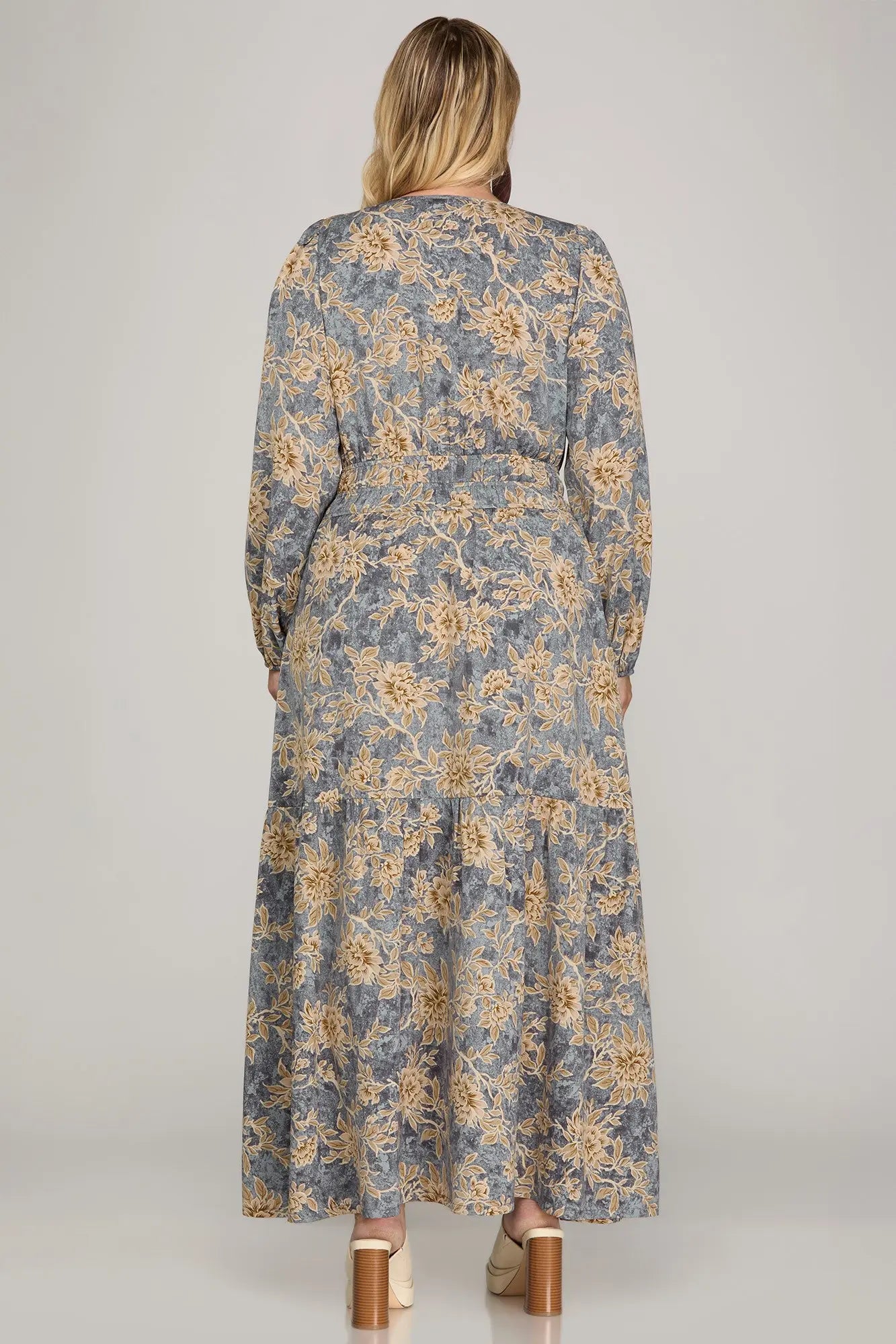 CURVY PENELOPE FLORAL DRESS