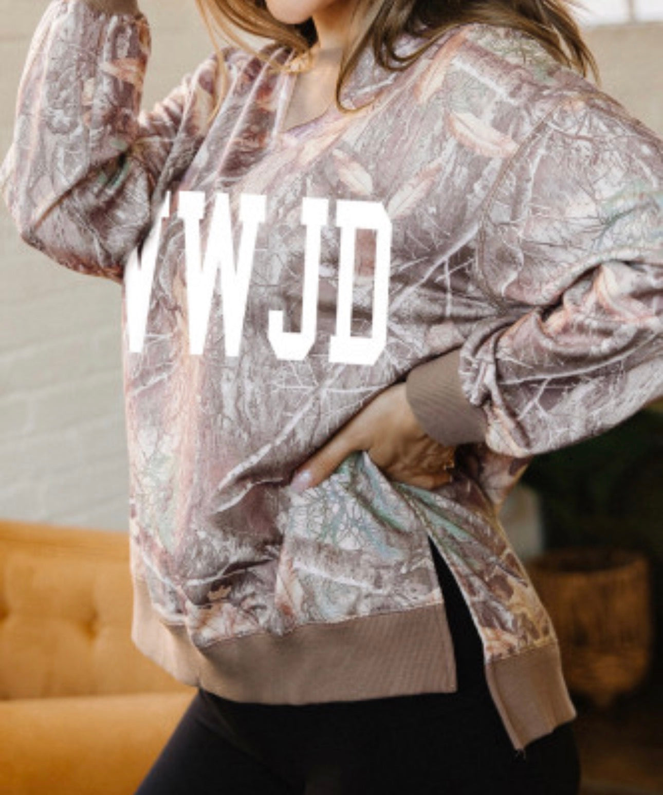 WWJD CAMO PULLOVER