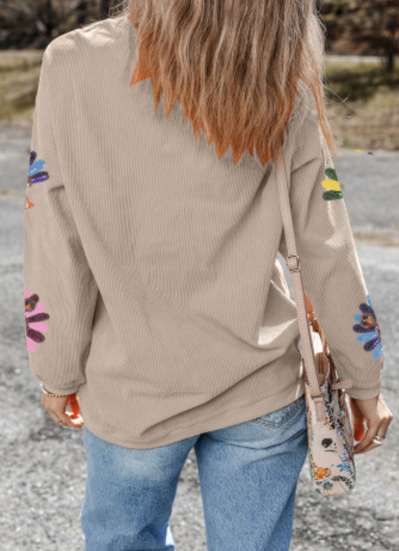 SEQUIN TURKEY SWEATSHIRT