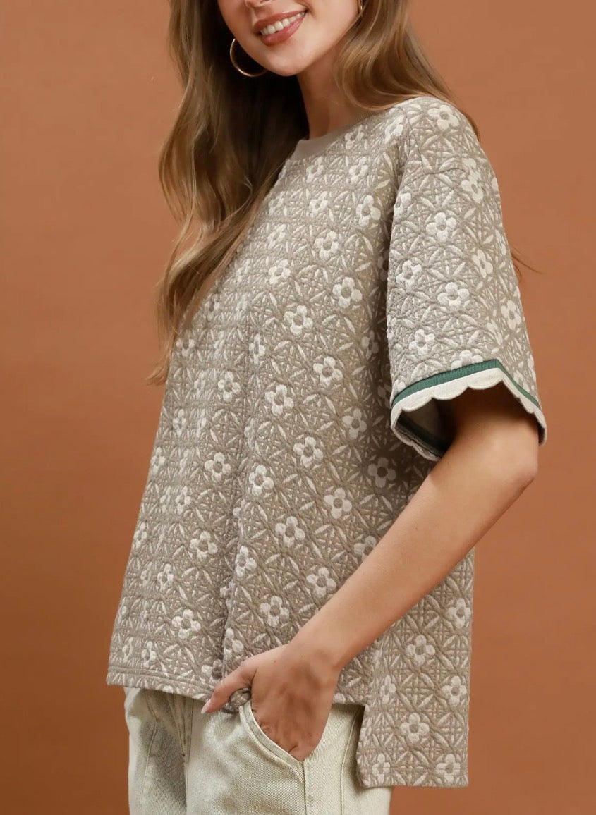 JASPER JACQUARD TOP