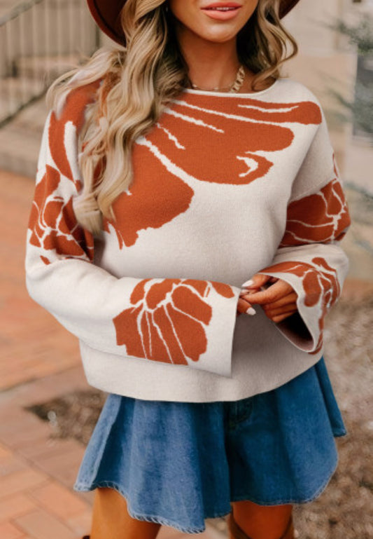 GLADYS FLOWER SWEATER