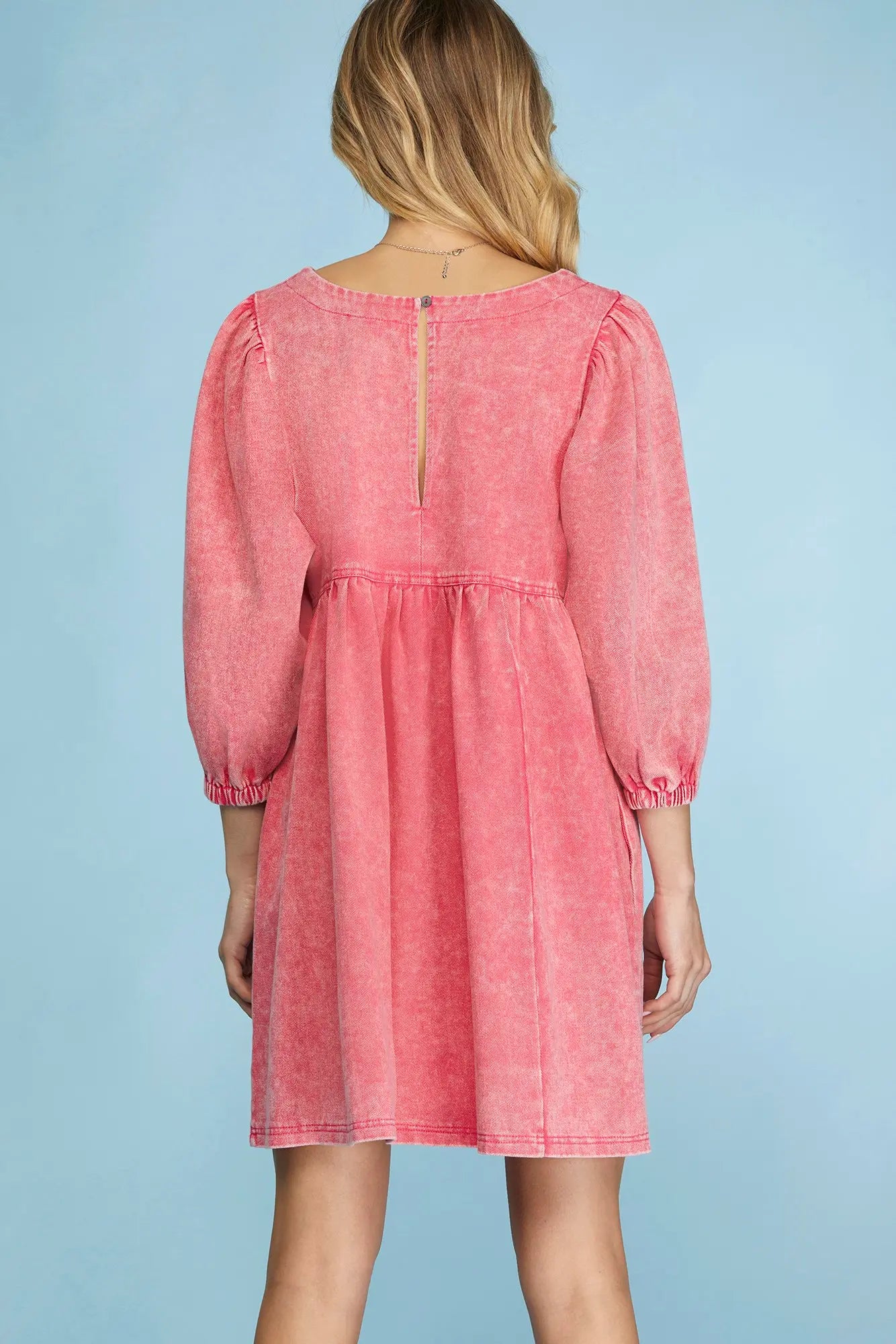 PINK THE NEW DENIM DRESS