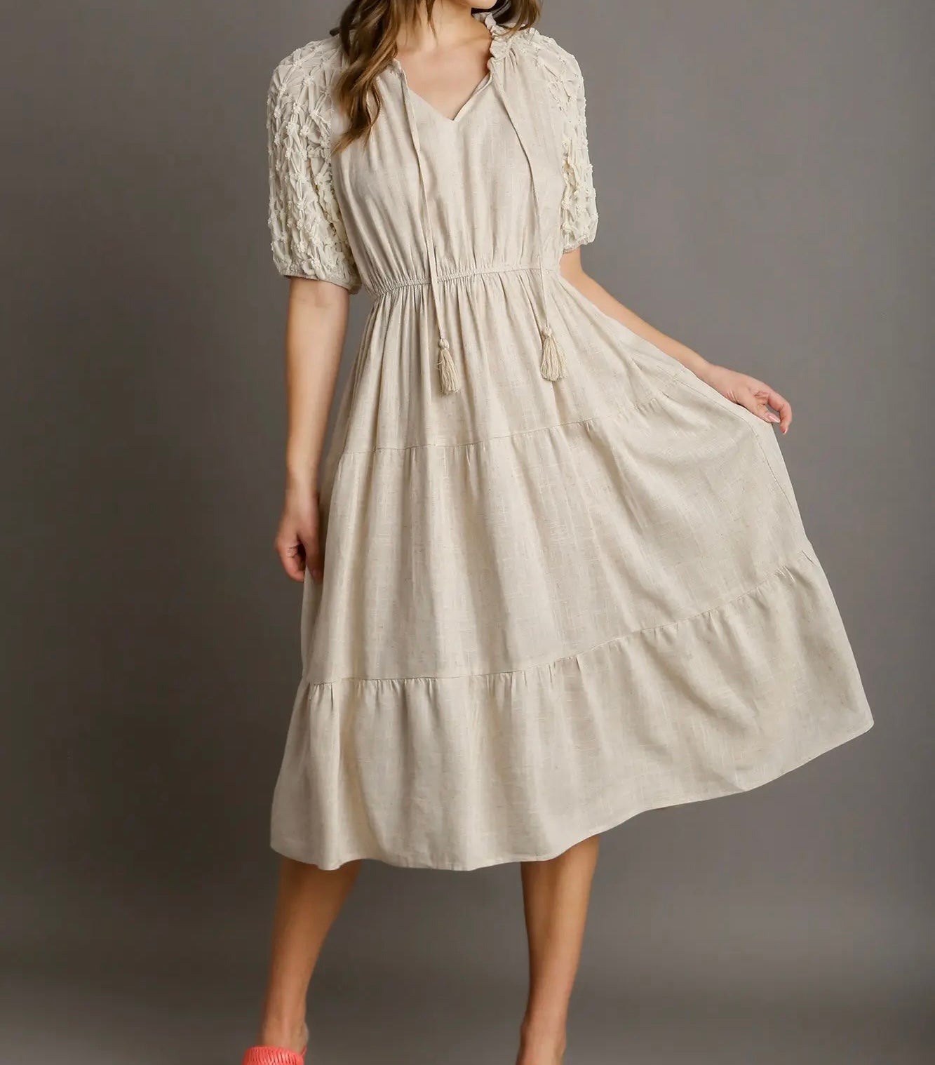 TAKING A MINUTE MIDI DRESS