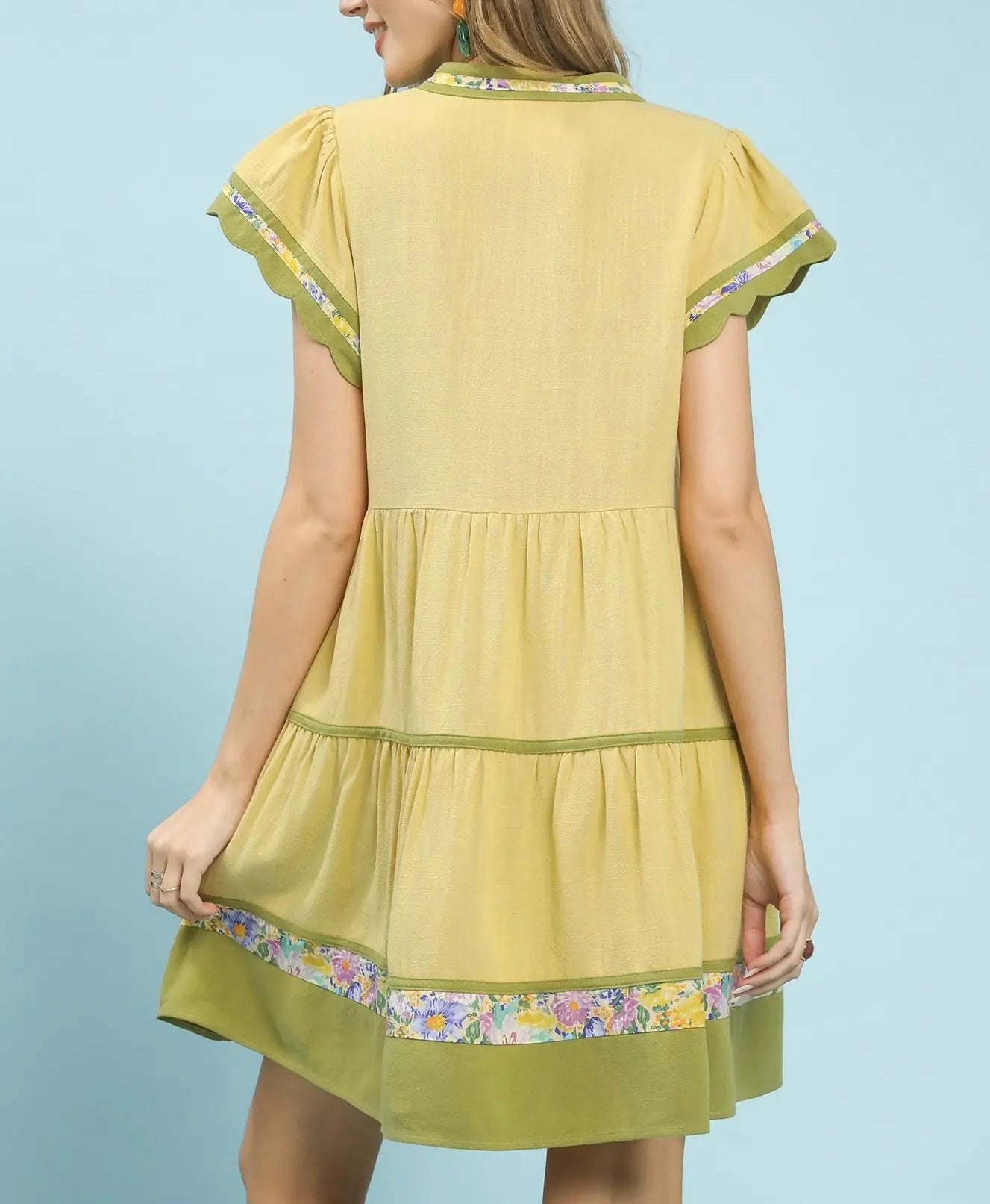 GABRIELLA GREEN MINI DRESS