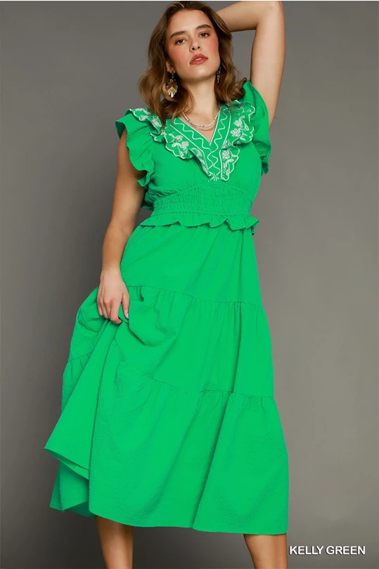 HIDDEN GEM MIDI DRESS
