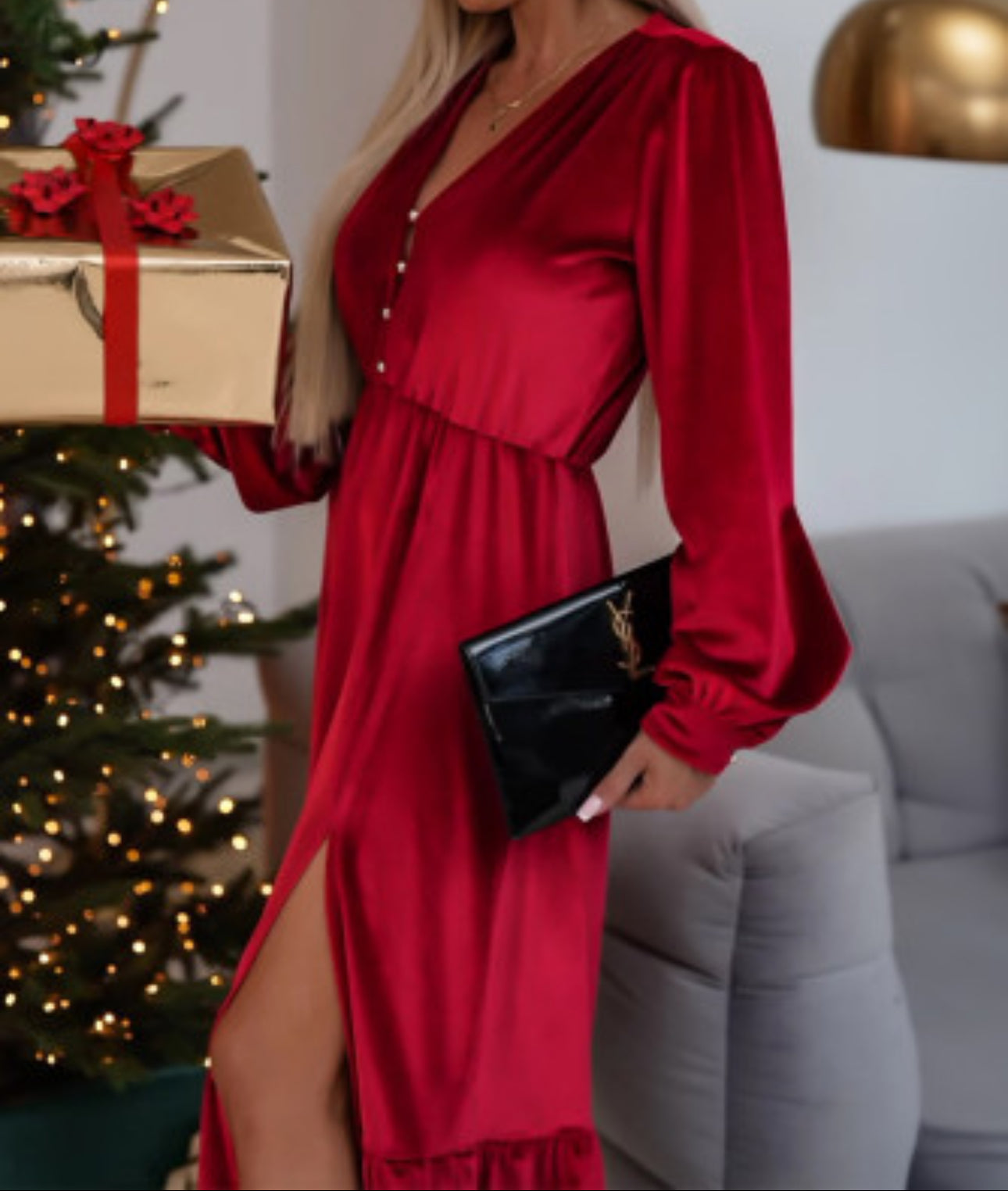 KINGSTON VELVET MIDI DRESS