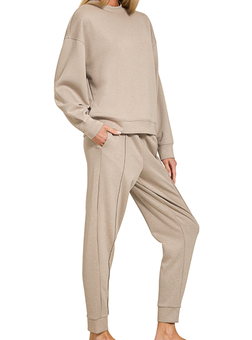 WILLA MOCK NECK JOGGER SET